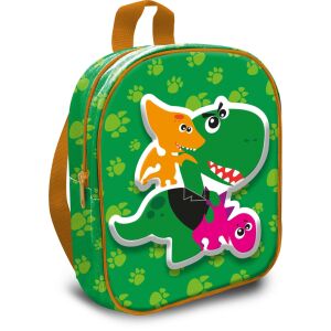 Nickelodeon Dinozaury 3D Plecak przedszkolny, Zielona torba dla dzieci z dinozaurami - Plecak, torba Ovis