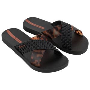 Ipanema Sense Slide női papucs - fekete/barna 130717556 - Női lábbeli