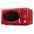 G3 Ferrari G10155 piros mikrohullámú sütő, elülső nézet