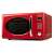 G3 Ferrari G10155 piros mikrohullámú sütő, elülső nézet