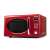 G3 Ferrari G10155 piros mikrohullámú sütő, ferde nézet