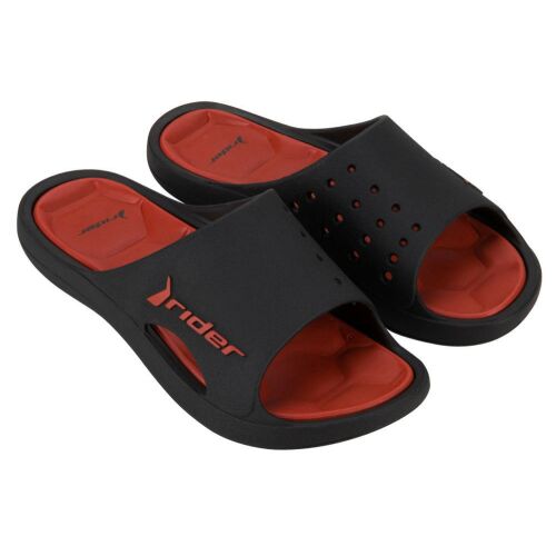 Rider Bay XIV férfi papucs - fekete/piros 130720986