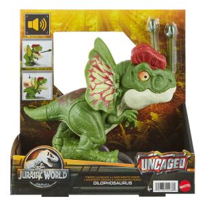 Jurassic World Dilophosaurus Dinoszaurusz Figura - 20 cm 143193220 - Mattel
