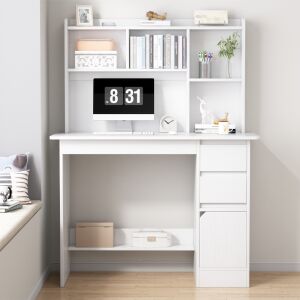 Jugendcomputertisch loft Schreibtisch mit Bücherregal modern