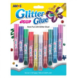 Amos Klej z brokatem 10x15.5ml 127403614 - Klej