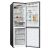 Open Candy ECN2CQTEB186 black bottom freezer refrigerator angled view