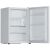 Candy CNOQ2S58EW single door refrigerator open, angled view