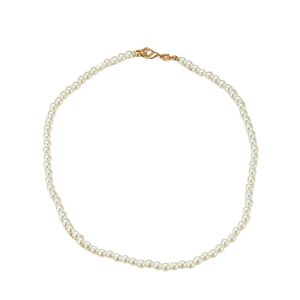 Colier elegant de perle Dollcini - dimensiune 4mm, lungime reglabila, perfect pentru nunta si cadou, alb