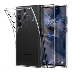 Spigen nakładka Liquid Crystal do Samsung Galaxy S23 Ultra crystal clear 127424158 - Spigen