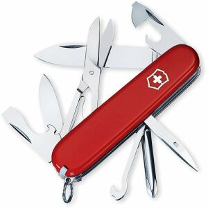 Victorinox Super Tinker svájci bicska - 14 funkciós, piros nyél - Zsebkés tok & Bicskatok