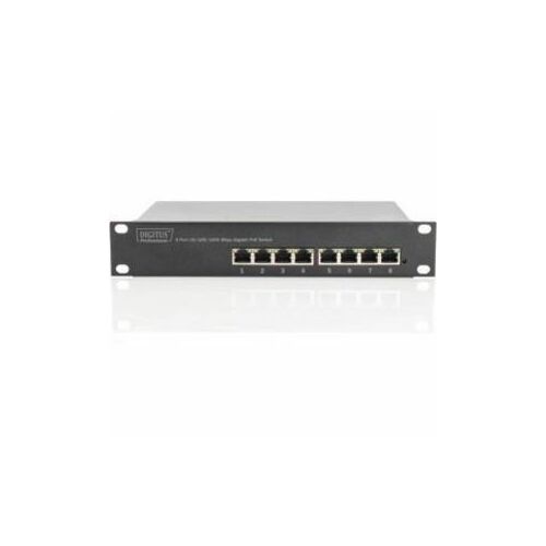 Digitus DN-95317 hálózati kapcsoló Beállítást nem igénylő (unmanaged) Gigabit Ethernet (10/100/1000) Ethernet-áramellátás (PoE) támogatása Szürke 127467322