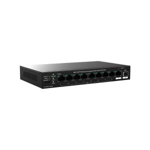 Tenda TEG1110PF-8-120W 9-portový Gigabit Ethernet PoE Switch Pohľad z uhla - Počítače a doplnky