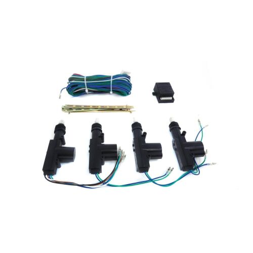 Kit de blocare centralizată cu 4 actuatoare (2 master + 2 slave), actuator de blocare a ușii mașinii, actuator electric de blocare a ușii, sistem de blocare centralizată a mașinii, blocare centralizată a ușii mașinii cu telecomandă, sistem de securitate a mașinii