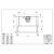 Technical drawing of Faber FLEXA NG GLASS BK A60 built-in range hood