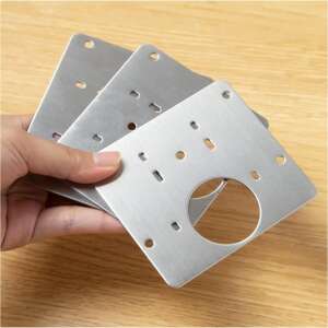 Plăci de reparare a balamalelor din oțel inoxidabil, pachet de 2 - Fixator