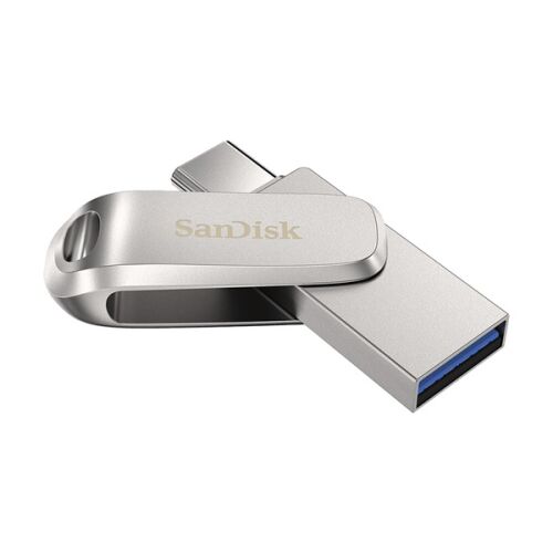 USB kľúč Sandisk 1TB Dual Drive Luxe USB 3.1 s konektorom Type-C, strieborný