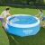 People Installing Bestway Solar Pool Cover on Inflatable Pool