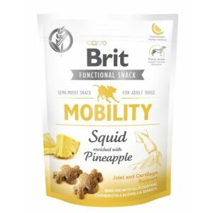 Brit Mobility Recompense pentru câini - Calamar și Ananas pentru susținerea articulațiilor - Momeală pentru recompensarea câinilor