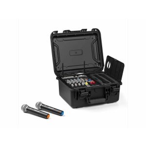 Vonyx VMA106 6 Csatornás keverő, ABS Rack láda, 2 UHF vezeték nélküli mikrofon 127482368 - Mikrofon