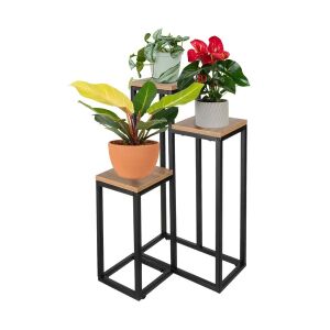 Álló Virágtartó 67cm Ruhhy 25626 - Modern Loft Stílusú 3 Szintes Virágtartó