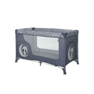 Lorelli Moonlight 1 utazóágy, Cool Grey Pandas mintával, csecsemők és kisgyermekek számára, könnyen összeszerelhető, kompakt, könnyű, hordozótáskával - Utazóágy és Kiegészítői