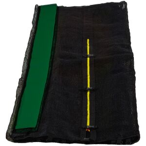 Külső védőháló 400 cm átmérőjű trambulinhoz 6 rudas AGA MR1513OUT-6DG - Fekete/Sötét zöld