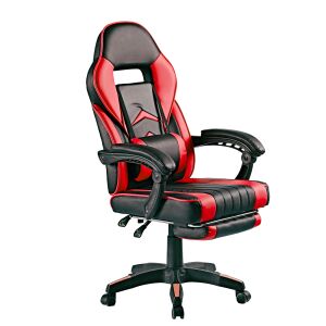 Irodai szék lábtámasszal Aga MR2040Red - Fekete/piros