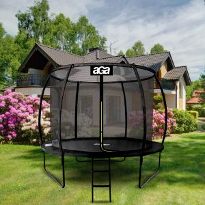 Trambulin belső védőhálóval létrával 305 cm Aga SPORT EXCLUSIVE MRPU1010BLACK - Fekete