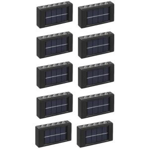 10 darabos NEXTLY napelemes fali lámpa szett kertbe és kerítésre - Napelemes lámpa