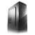 LC-Power 7037B Midi Tower computer case, black, angled view
