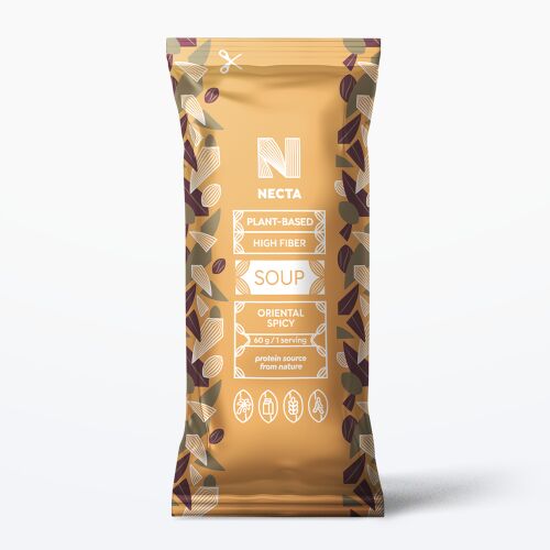 Necta Oriental Spicy leves, növényi alapú, magas rosttartalmú leves 60g-os kiszerelésben 
