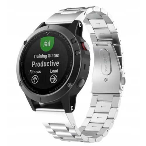 Garmin Fenix 5/6/7/Epix/Instinct/Forerunner ezüst rozsdamentes acél óraszíj okosórán