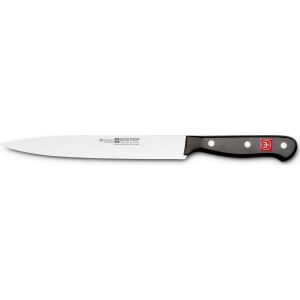 Wüsthof Gourmet 20cm Küchenmesser, schwarzer Griff, Nahaufnahme - Servierzubehör