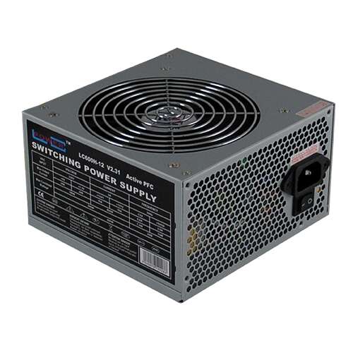LC-Power LC600H-12 V2.31 tápegység 600 W 20+4 pin ATX ATX Fekete