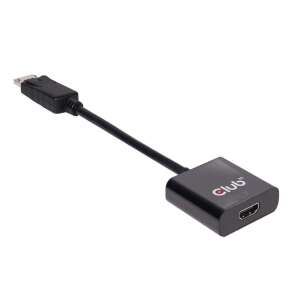 Adaptor activ CLUB3D DisplayPort 1.2 la HDMI 2.0 UHD, negru - Convertoare DisplayPort