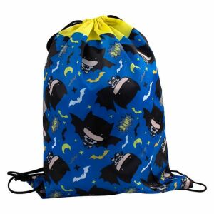 Batman húzózsinóros tornazsák, kék és sárga - Tornazsák