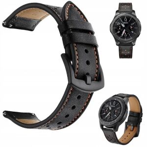 Bőrszíj Huawei Watch GT2, GT3 42mm, Samsung Galaxy Watch FE 7 6 5 4 40/42/43/44/45/46/47, Amazfit Active BIP S LITE U PRO GTS 2 3 4 GTR 42mm MINI, 20 mm 127546821 - Okosóra szíj