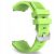 Közelkép egy lime zöld 22mm-es szilikon óraszíjról