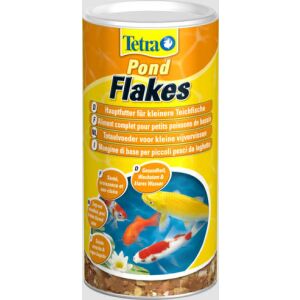 Tetra Pond Flakes 1L, hrană completă pentru pești de iaz, promovează sănătatea și creșterea - Tetra