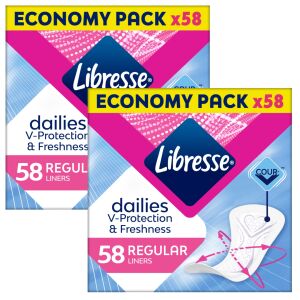 Libresse Dailies Fresh Regular 2x58pcs 127558778