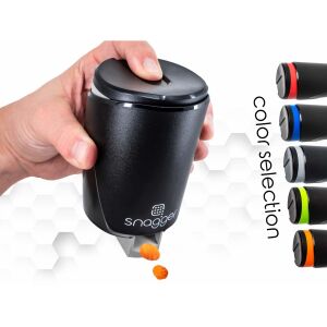 Smart Snack Dispenser, Snagger Snack Pro, дизайн, адаптиран към всички поставки за чаши и чаши, цвят черен/син 127558915 - Съхранение на храна