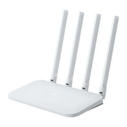 Router WiFi Xiaomi 4C, alb, vedere unghiulară