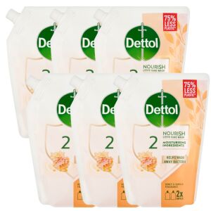 Dettol Tekuté mydlo náplň med 6x500ml 127559952