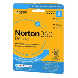 Symantec Norton 360 Deluxe 25GB HUN (1 User/3 Device/1 Year) (21416696) 127560099 - Szoftver