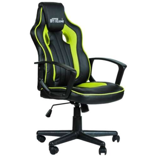 Gcn bytezone tactic gaming szék, Műbőr, 130 kg, Zöld - fekete