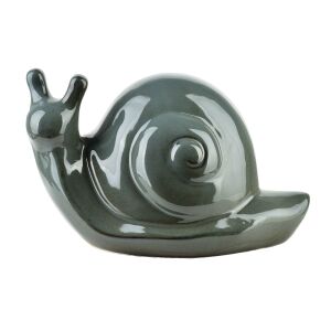 MAVE BLUE Figura ślimak ceramiczny 25x14,5x15cm