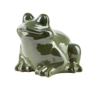 MAVE GREEN Figura żaba ceramiczna 21x22x17cm