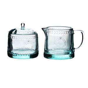 ECILA LIGHT Üveg cukornádat és tejmártót tartalmazó készlet 300ml