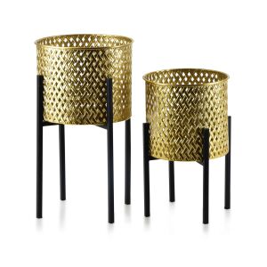 SWEN 2 db-os virágcserép készlet 20xh36.5cm, 18xh29cm