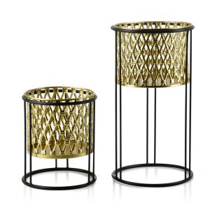 SWEN 2 db virágcserép készlet 20xh40cm, 18xh22.5cm